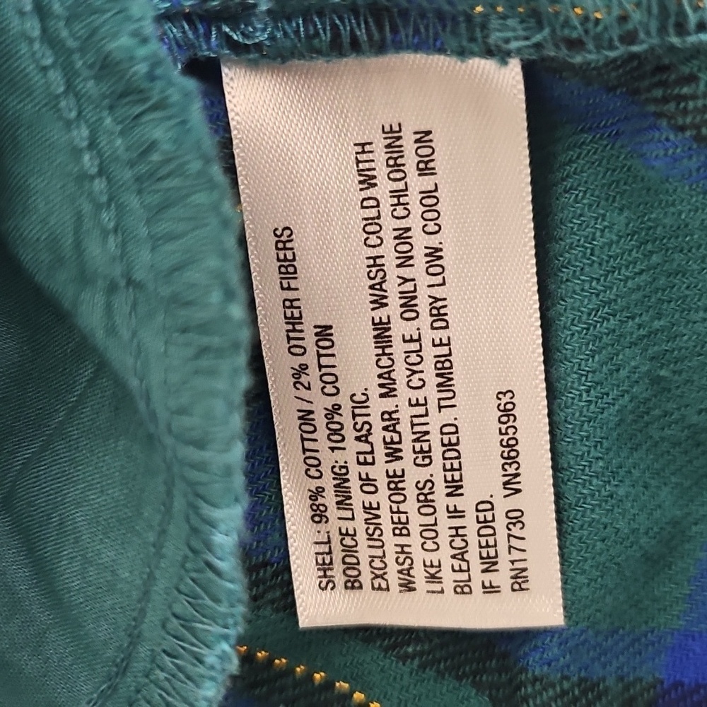 Cat & Jack Toddler Girls' Short Sleeve Plaid Dress Green - Picture 5 of 5